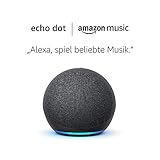 Amazon Echo Dot (4. Generation) Anthrazit Stoff Amazon Music Unlimited (6 Monate gratis, danach...